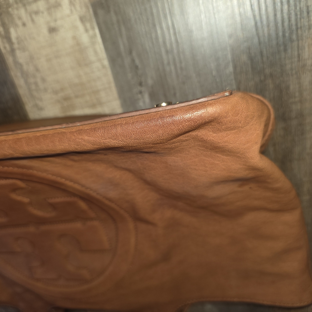 Tory Burch Brown Leather Tote Bag - Picture 3 of 11